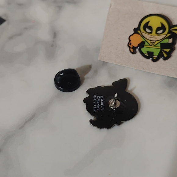 Iron Fist Lapel Pin Set - Picture 3 of 3